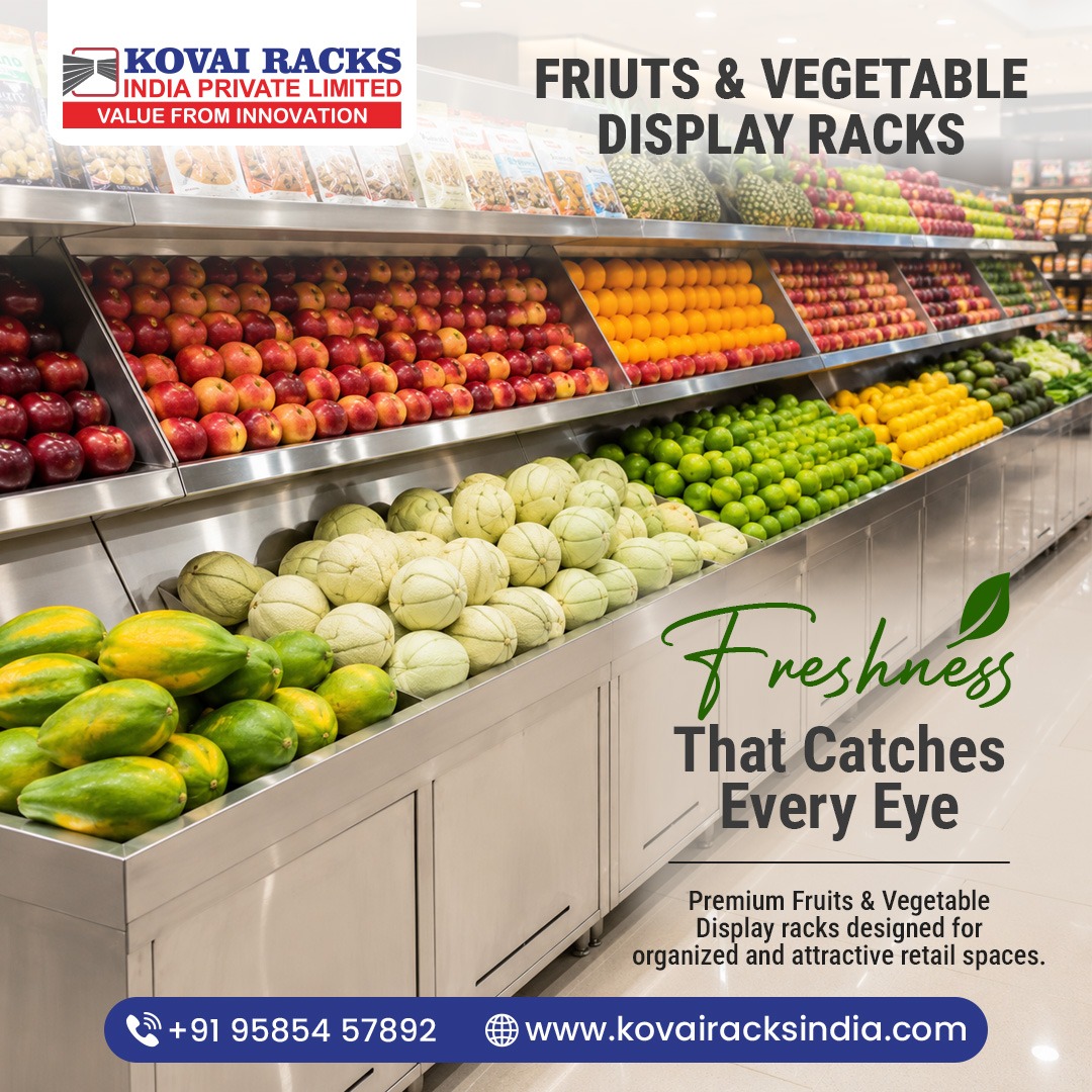 Stainless Steel Fruits Display Rack
